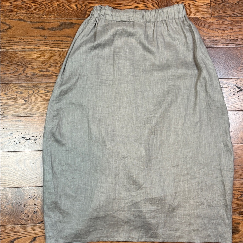 PLANET 100% linen Gray Women's Skirt. Size 3 - Picture 7 of 13